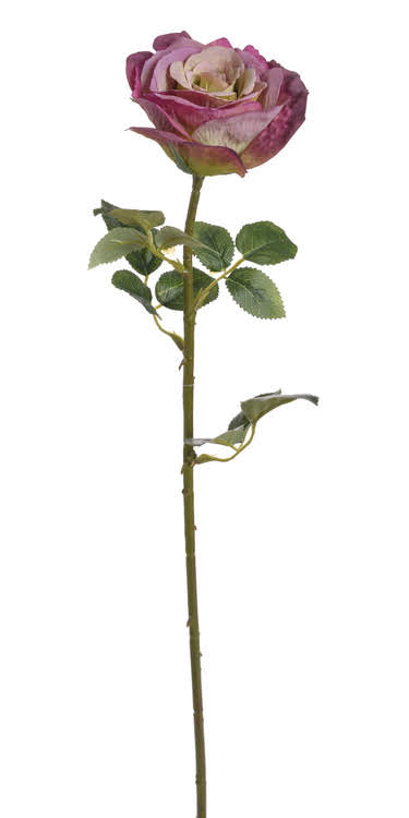 Umělá květina  růže na stonku LUX dl. 67cm