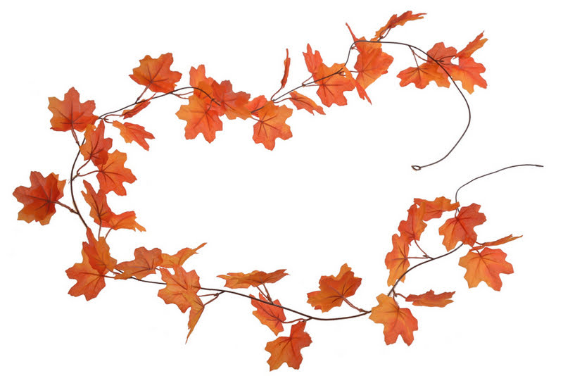 Umělá girlanda z listů javoru dl.190cm