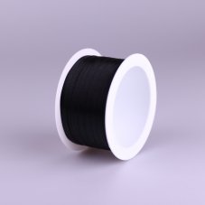 Atlasová stuha tkaná oboulícní 5mm/20m černá