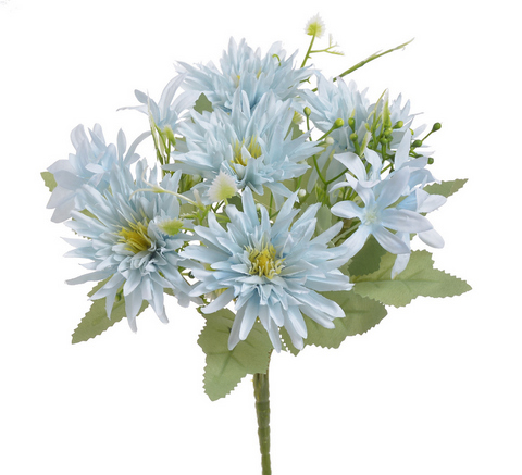 Kytice umělých chryzantém, květ Ø6cm/ kytice dl.34cm