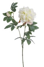 Umělá pivoňka s květem a poupětem, květ Ø13cm/dl.70cm