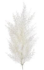 Umělá jehličnatá větvička bílá s glitrem, dl. 55cm