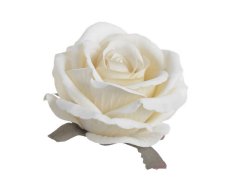 Velká hlavička umělé polorozvité růže 8 cm, 6ks, barva_62