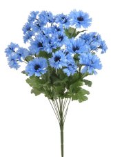 Dekorace kytice umělé chrpy , květ Ø 7cm, dl. celkem 53cm