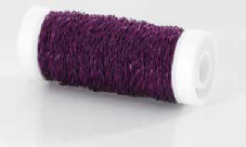 Vrapovaný jemný měkký drátek Ø 0.3mm - 25g - purple