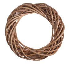 Proutěný věnec z různých druhů proutí Ø 35cm/tl.6,5cm