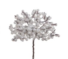 Vánoční dekorace svazek barvených větviček s bobulemi dl. 12cm - zápich