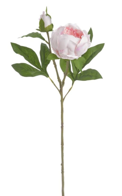 Umělá kvetpoucí pivoňka RT květ 10cm, dl. 60cm