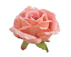 Velká hlavička polorozvité umělé růže Ø 11cm - 6ks