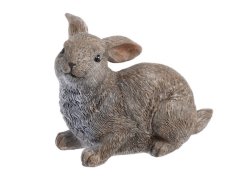Dekorace ležící zajíc 10cm - polyresin