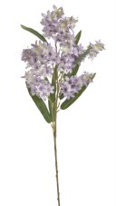 Umělá rozvětvená větvička s květy hortensie dl. 90cm - zápich
