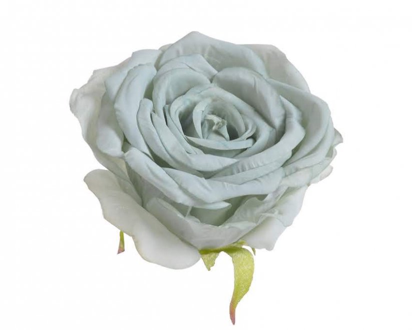 Velká hlavička rozvité umělé růže Ø8cm -  6ks