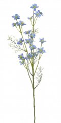 Větev s květy 68 cm, modrá 19