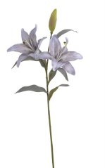 Umělá lilie světle fialová 61 cm s velkými květy