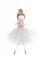 Závěsná textilní figurka tanečnice se šifonovou sukní 17cm