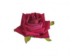 Hlavička středně velké umělé růže Ø 7.5 cm - 6ks