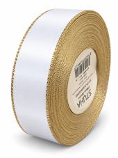 Atlasová stuha oboulícní s metaloplastem 24 mm / 20 m