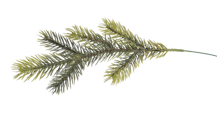 Umělá smrková větvička dl. 29cm