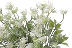 Umělá rostlina keřík zeleně - 5 výhonů 34cmH - zápich