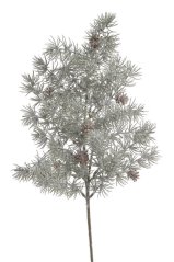 Umělá zasněžená větvička modřín dl. 65cm