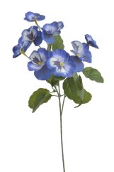 Kvetoucí umělá maceška maceška, květ 6cm, celkem dl. 42cm