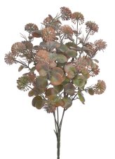 Keřík kvetoucí zeleně dl. 34cm, 5 větviček,