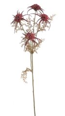 Umělá kvetoucí větvička bodláku dl. 72cm