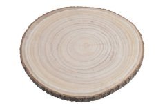 Přírodní dekorace dřevěný plát 42cm∅ x 2cmH