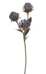 Umělý kvetoucí Leucospermum 3 květy dl. 68cm