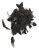 Přírodní barvené peří 7 - 12 cm, BLACK_058