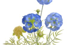 Umělá kvetoucí květina,  květ Ø 6cm, zápich dl. 63cm