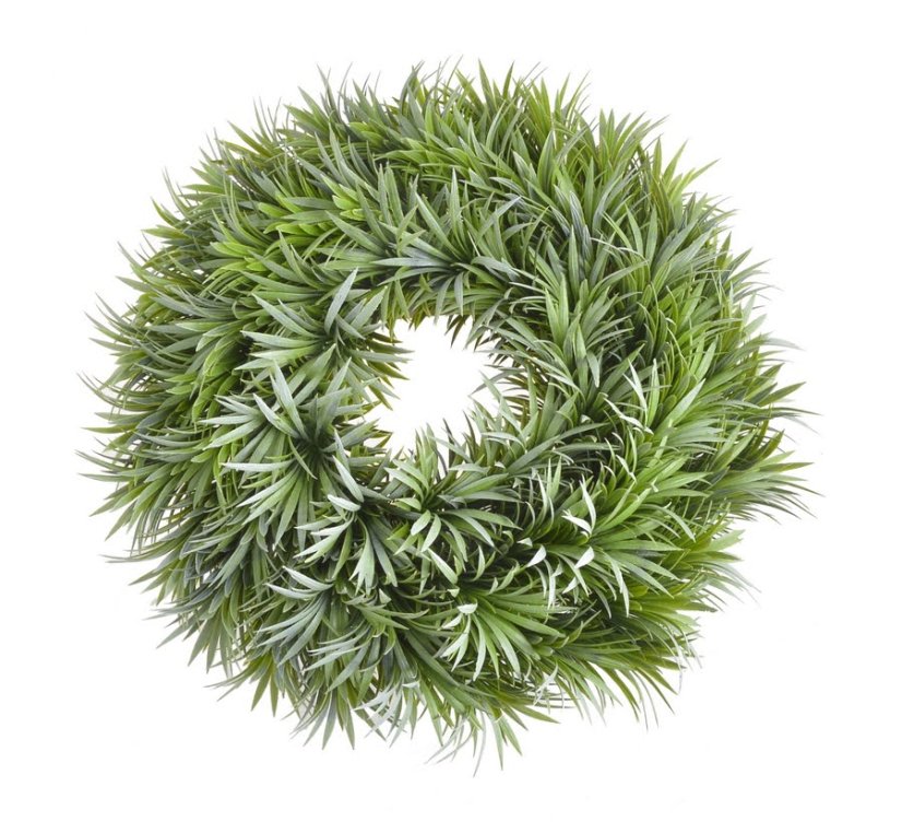 Dekorační věnec z umělých větviček travin Ø 34cm