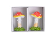Muchomůrka v mechu 2ks 2,9 x 2,9 x 4,7 cm
