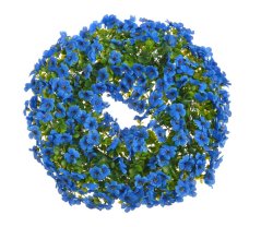 Dekorace věnec s umělými květy Ø 50cm