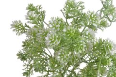 Keřík umělé kvetoucí zeleně 33cmH