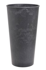 Dekorace kónická plastová nádoba Ø22cm x Ø15,5cm x 40 cmH
