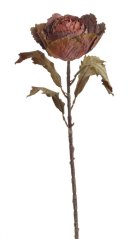 Dekorace umělá ozdobná kapusta, hlava Ø 16cm, dl.70cm