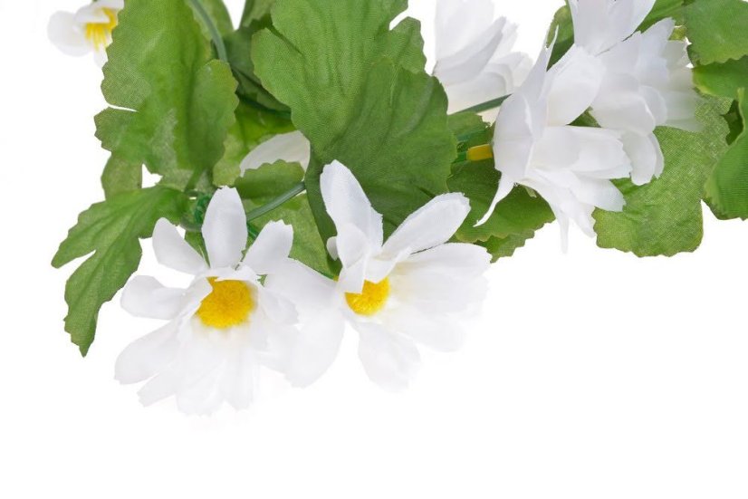 Umělá girlanda margaretek dl. 220cm