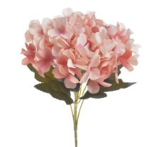 Kytice umělých  hortenzií s lístky dl.celkem 29cm
