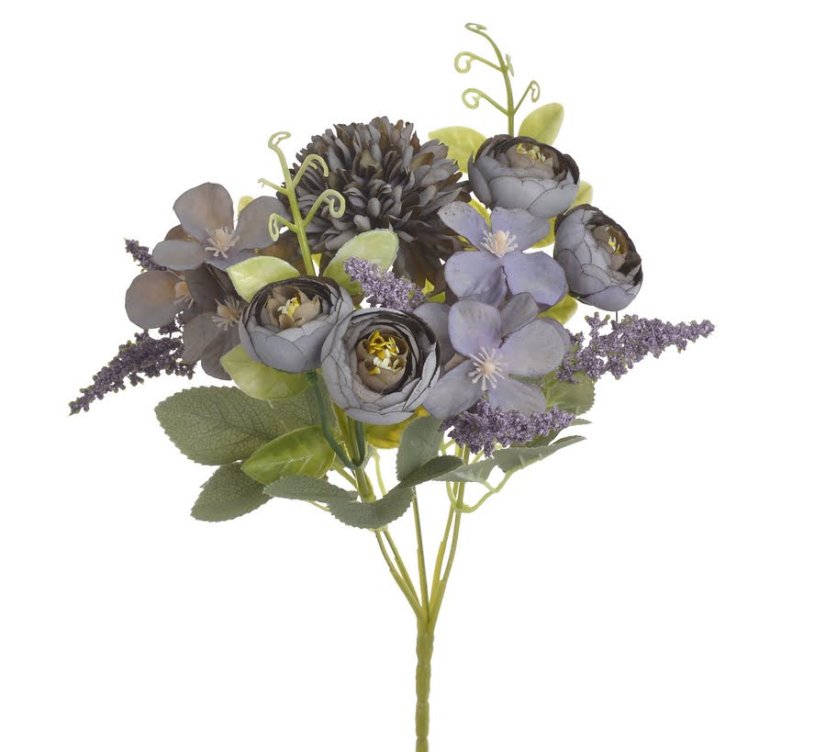 Umělá kytice míchaná s rananculusem dl. 32cm