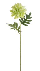 Umělá chryzantéma na stopce s listy, květ Ø16cm/celkem dl.53cm