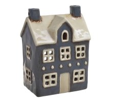 Keramický domek - svícen na light svíčku .11,5cmL x 8cmW x 16cmH