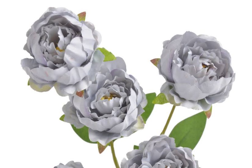 Trs umělých čínských pivoněk se sedmi květy, květ Ø 6 cm, dl 72 cm