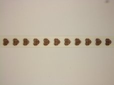 Plátnová stuha se vzorem a s monofilem 1,5cm/20m
