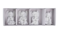 Dekorace figurka anděl různé druhy .3cmL x 3cmW x 4cmH - 4ks