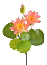 Umělé kvetoucí lekníny na stonku, květØ10cm/dl.50cm