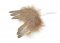 Závěsná křídla z pravého peří, 12 x 11 cm, 4ks - hnědá pozlacená