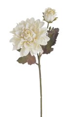 Umělá Dahlie květ a poupě, květ Ø 9cm, celkem dl. 37 cm