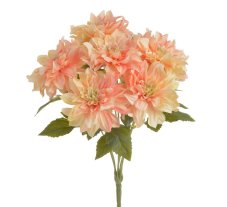 Kytice umělých dahlií, květ Ø 15cm, celkem dl. 54 cm
