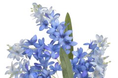 Umělá rozvětvená větvička s květy hortensie dl. 90cm - zápich